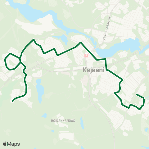Kajaanin joukkoliikenne  map