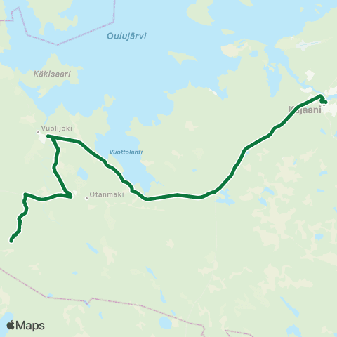 Kajaanin joukkoliikenne  map