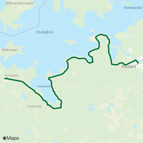 Kajaanin joukkoliikenne  map