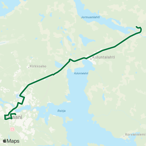 Kajaanin joukkoliikenne  map