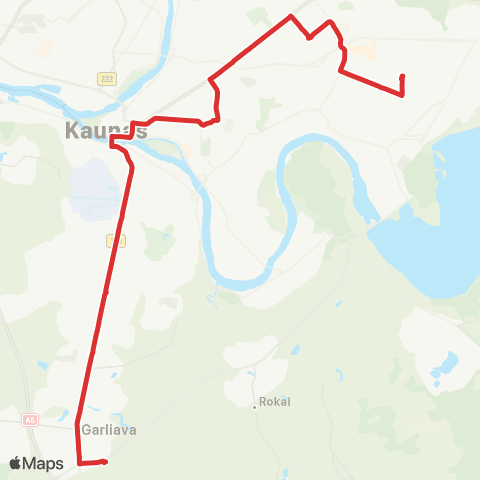 Kauno Viešasis Transportas Technikos G. - Garliava map