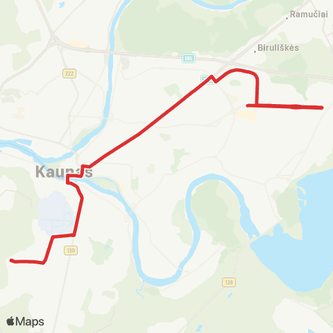 Kauno Viešasis Transportas Kauno Pienas (Kitron-Novameta) - Kazliškiai map
