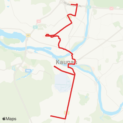 Kauno Viešasis Transportas Technikumo G. - S. Dariaus Ir S. GirėNo G. - Mega map