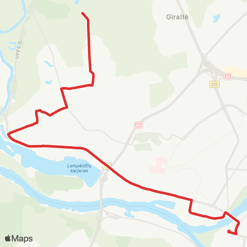 Kauno Viešasis Transportas Kauno Pilis - Liucijanavos G. map