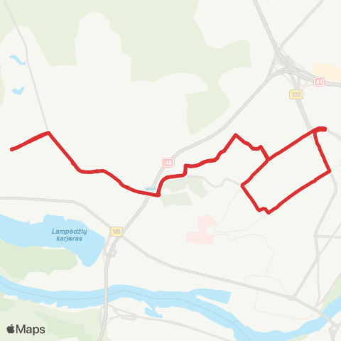 Kauno Viešasis Transportas MedekšinėS G. - Šilainiai - MedekšinėS G. map