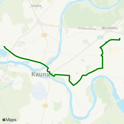 Kauno Viešasis Transportas Dainų SlėNis - KaniūKai map