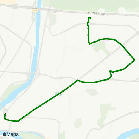 Kauno Viešasis Transportas Partizanų G. - Kauno Pilis map