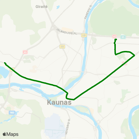 Kauno Viešasis Transportas Islandijos Pl. - KaniūKai map