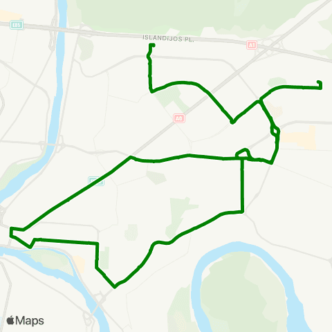 Kauno Viešasis Transportas Partizanų G. - Centras - Partizanų G. map