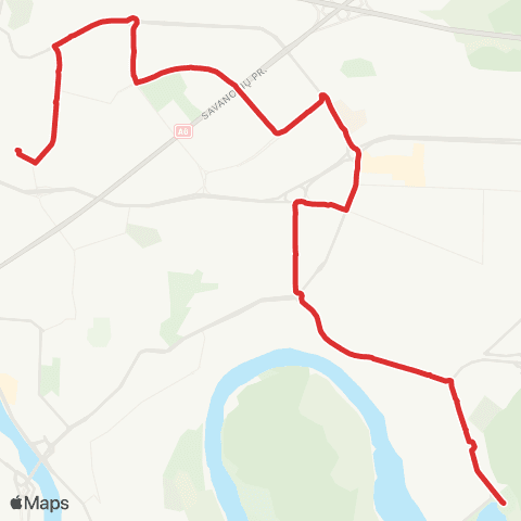 Kauno Viešasis Transportas Kauno Marios - Petrašiūnai - Klinikos map