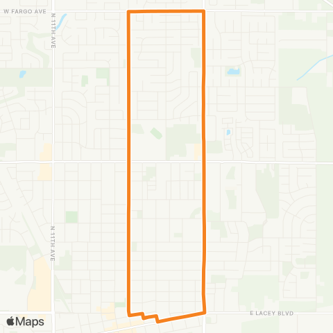 KART Orange Line map