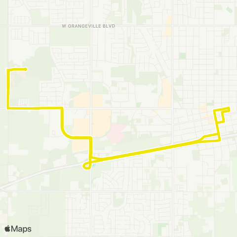 KART Yellow Line map