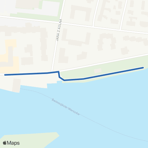 KA Świnoujście Prom Centrum-Prom Warszów map