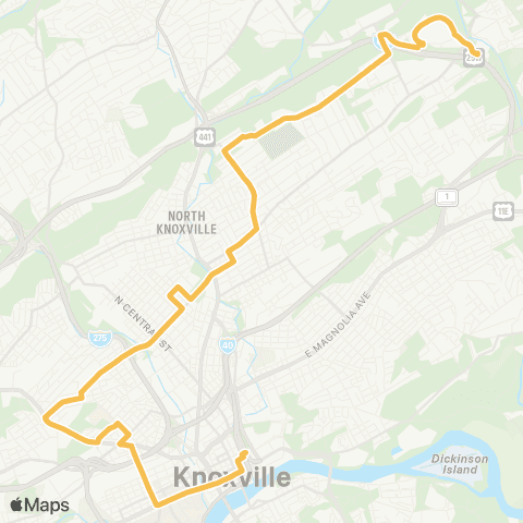 KAT 15 - Woodland Crosstown map