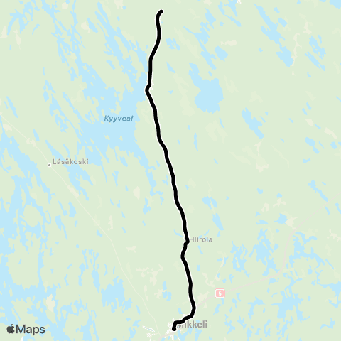 Katuri Mikkeli-Pieksämäki map