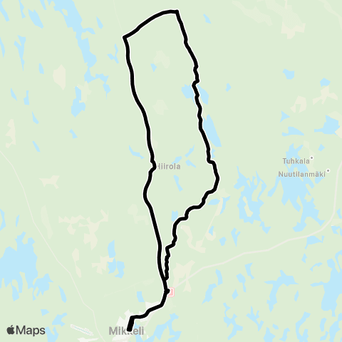 Katuri Mikkeli-Rämälä-Vehmaskylä map