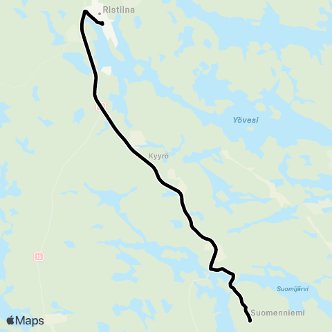 Katuri Suomenniemi - Ristiina map
