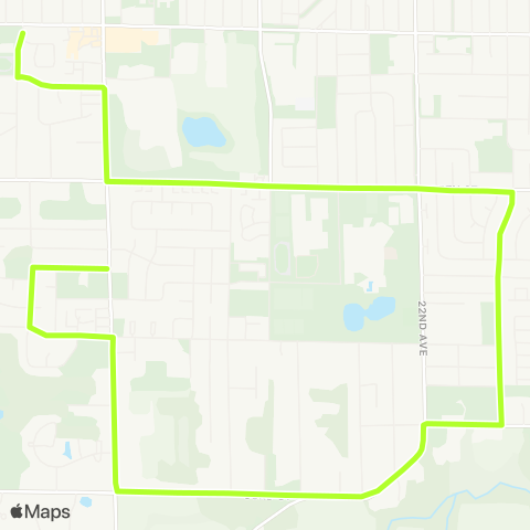 KAT School Route - Lance Middle School map