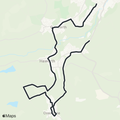 The Keighley Bus Company  map