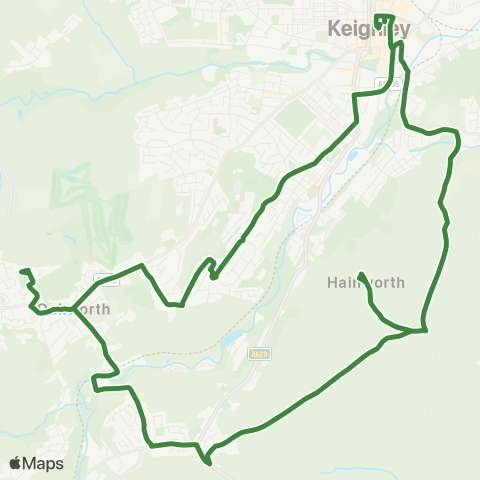 The Keighley Bus Company  map