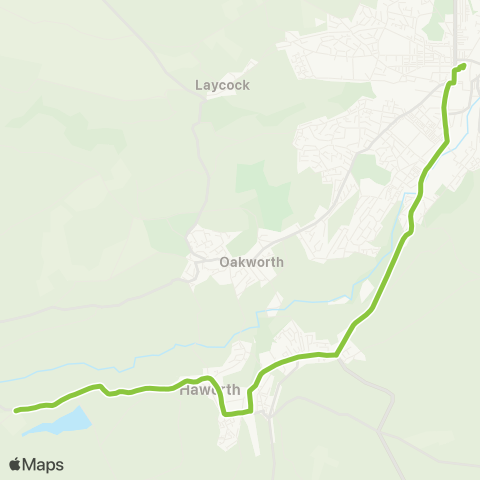 The Keighley Bus Company  map