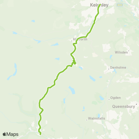 The Keighley Bus Company  map