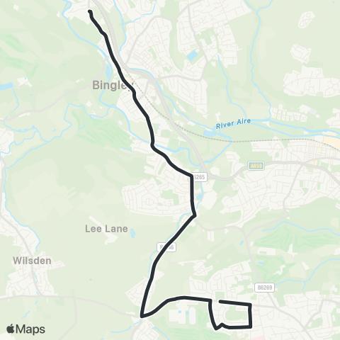 The Keighley Bus Company  map