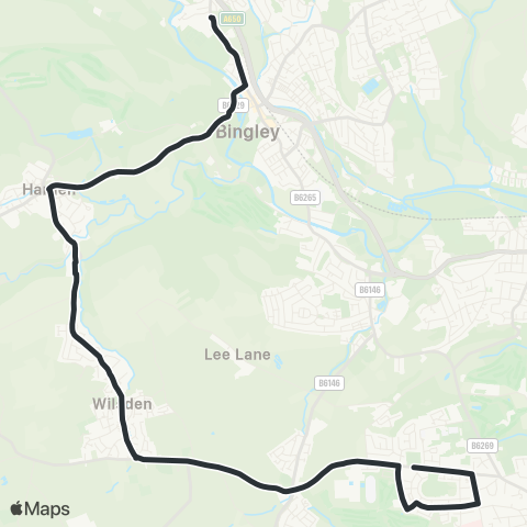 The Keighley Bus Company  map