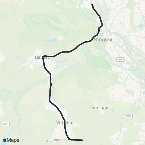 The Keighley Bus Company  map