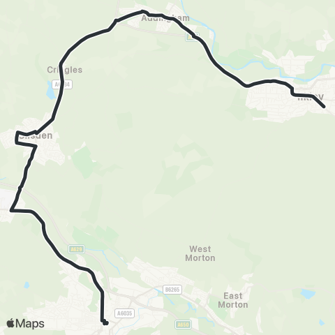 The Keighley Bus Company  map