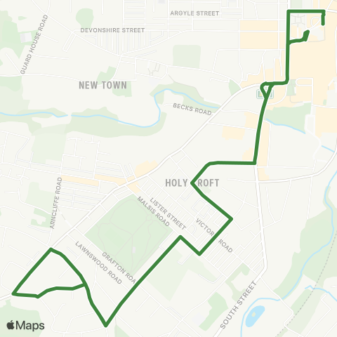 The Keighley Bus Company  map