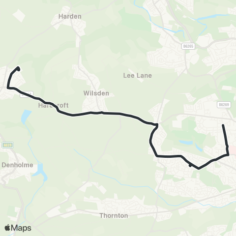 The Keighley Bus Company  map