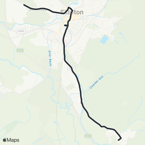 The Keighley Bus Company  map
