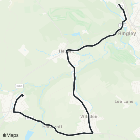 The Keighley Bus Company  map