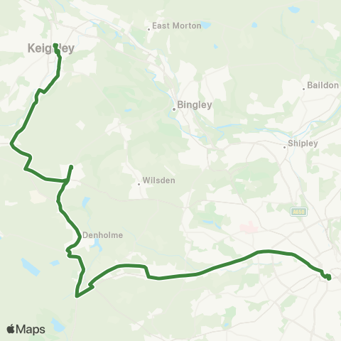 The Keighley Bus Company  map
