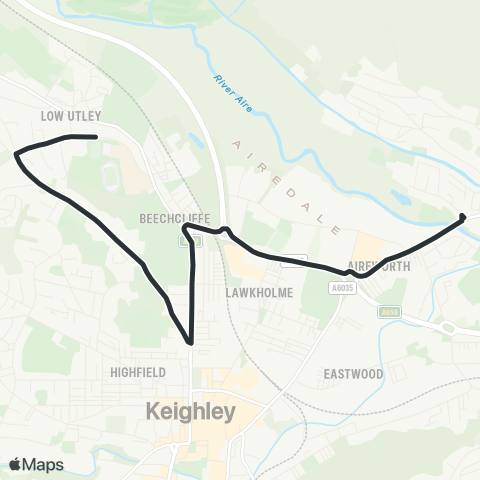 The Keighley Bus Company  map