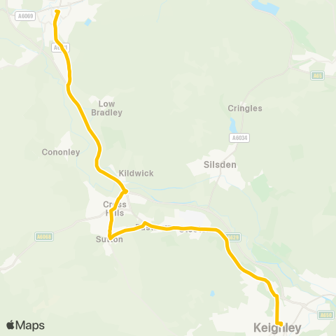 The Keighley Bus Company  map