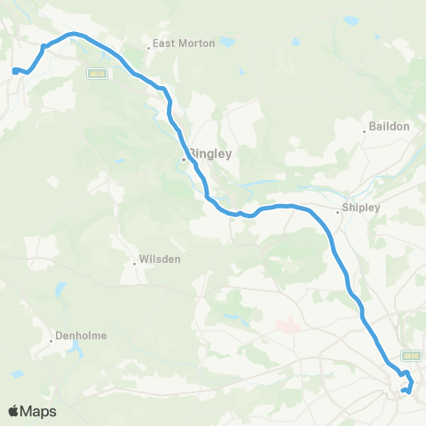 The Keighley Bus Company  map