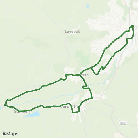 The Keighley Bus Company  map