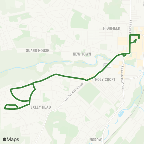 The Keighley Bus Company  map