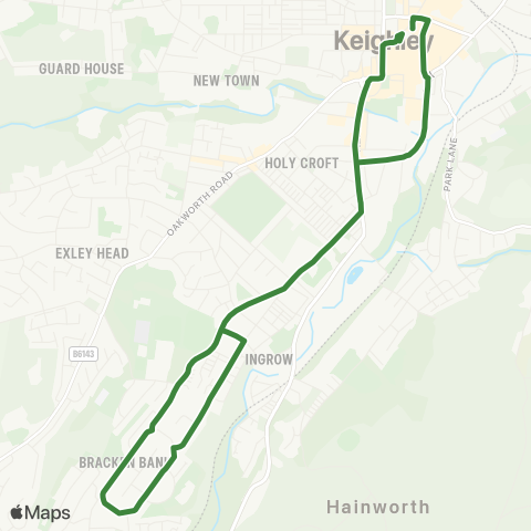 The Keighley Bus Company  map