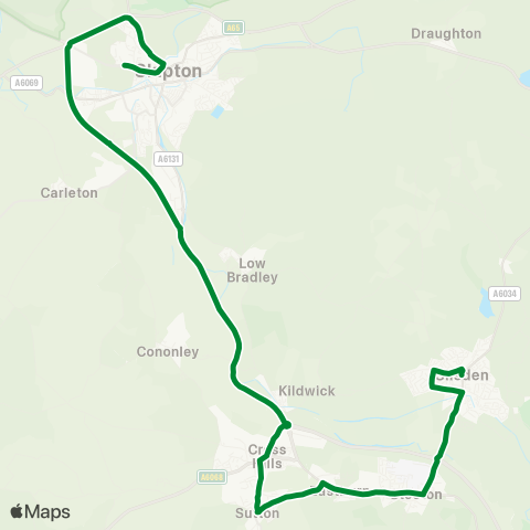 The Keighley Bus Company  map