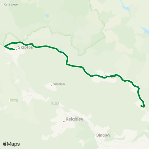 The Keighley Bus Company  map