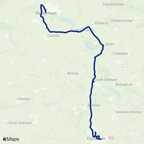 konectbus Northgate High School - Oak Street map