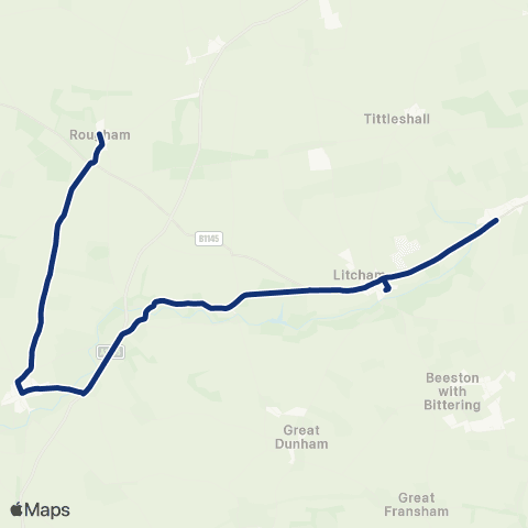 konectbus Church - Druids Lane map