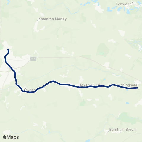 konectbus Northgate High School - Colton Road map