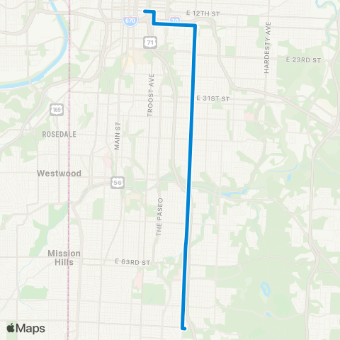 RideKC Prospect map