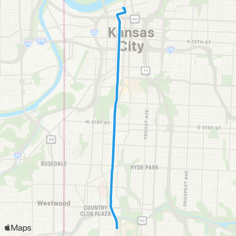 KCSA Streetcar map