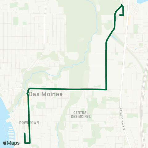 Metro Transit Des Moines Marina Dist - Angle Lake Sta map