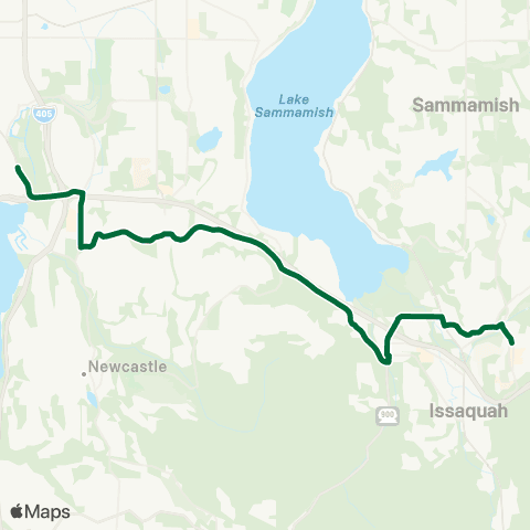 Metro Transit Issaquah Highlands - S Bellevue Station map